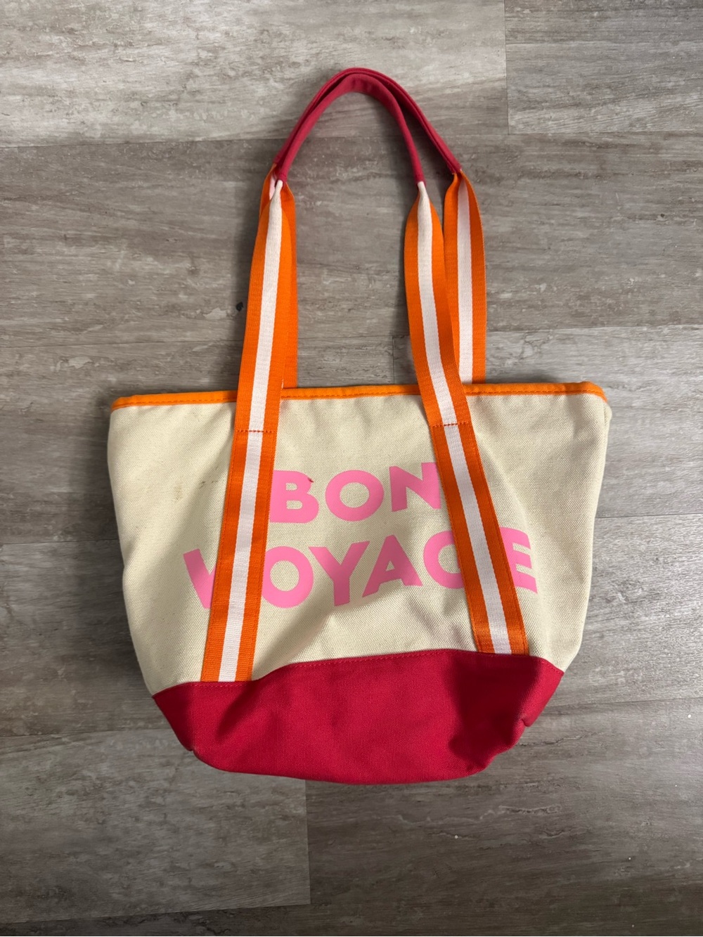 Old Navy Canvas Tote - Pink, Orange, Cream